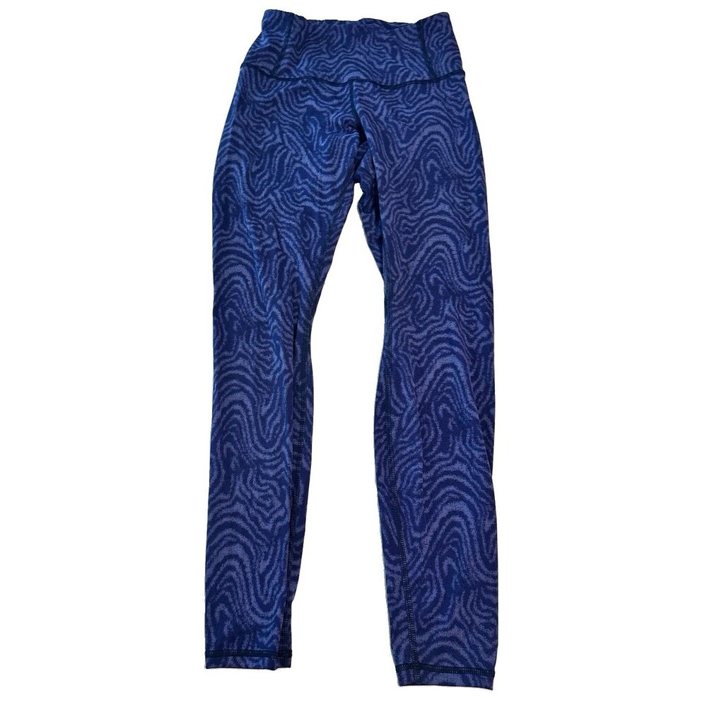 Patagonia Women XS Maipo 7/8 Leggings  Oak Wave Sound map